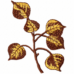 Leaves Embroidery Design 1